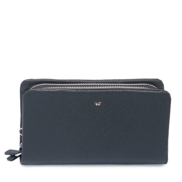 Lacivert Hakiki Deri Unisex Portföy Çantası - S1PC00002197-U6H - 1