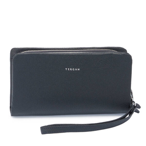 Lacivert Hakiki Deri Unisex Portföy Çantası - S1PC00002197-U6H - 3