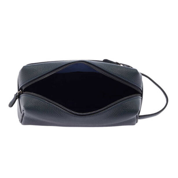 Lacivert Hakiki Deri Unisex Portföy Çantası - S1PC00021496-A38 - Tergan