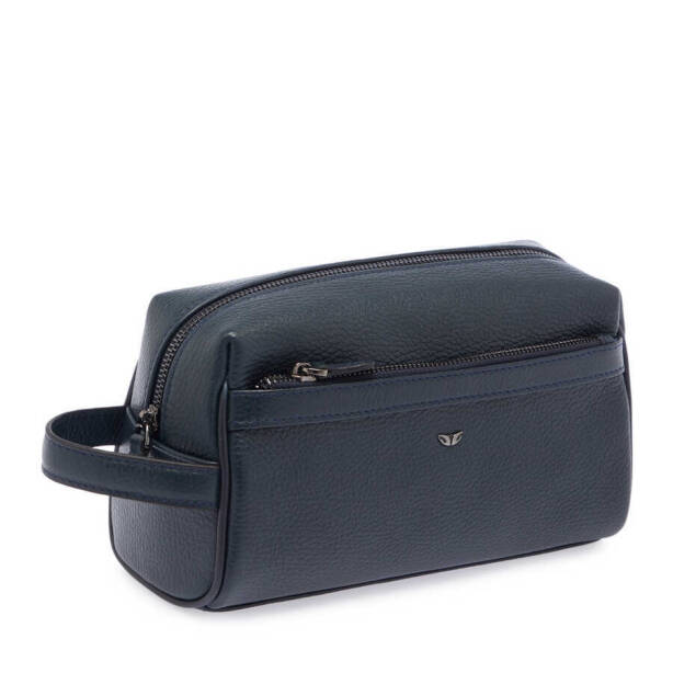 Lacivert Hakiki Deri Unisex Portföy Çantası - S1PC00021496-A38 - Tergan