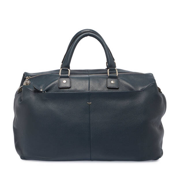Lacivert Deri Unisex Seyahat Çantası - S1SC00021264-A38 
