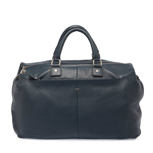 Lacivert Deri Unisex Seyahat Çantası - S1SC00021264-A38 - 1