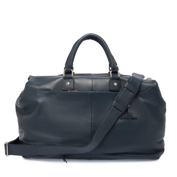 Lacivert Deri Unisex Seyahat Çantası - S1SC00021264-A38 - 3