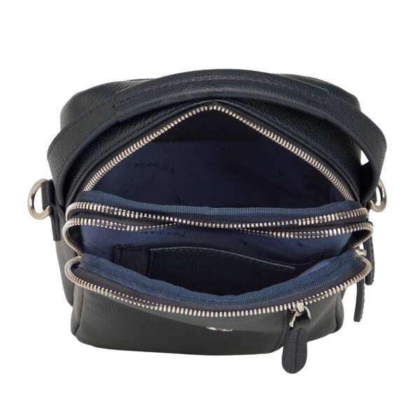 Lacivert Hakiki Deri Erkek Çapraz Askılı Çanta - S1AC00021551-X86 - 4