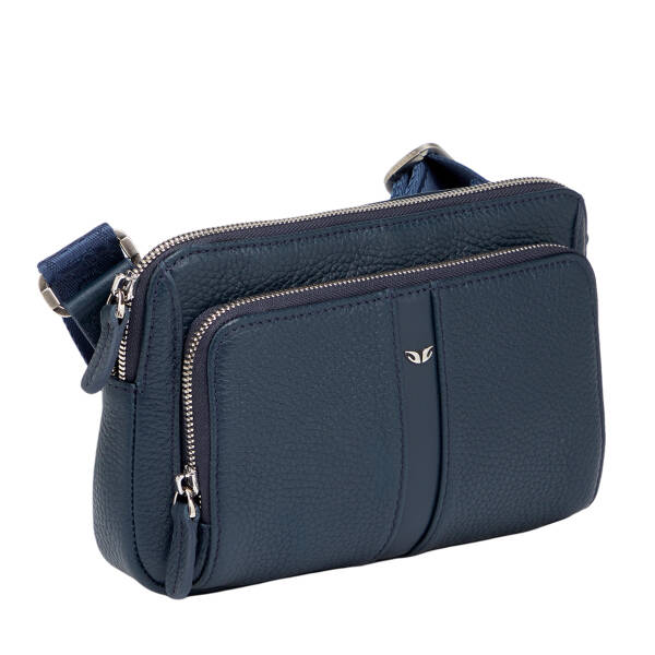 Lacivert Hakiki Deri Erkek Bel Çantası - S1BL00021559-A38 - 2