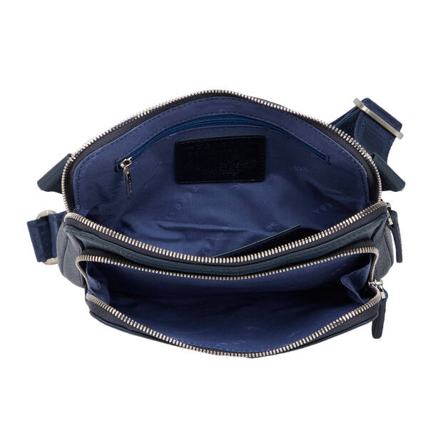 Lacivert Hakiki Deri Erkek Bel Çantası - S1BL00021559-A38 - Tergan