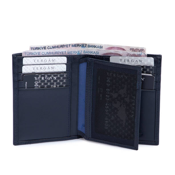 Lacivert Hakiki Deri Erkek Cüzdan - S1CE00001674-H86 - 2