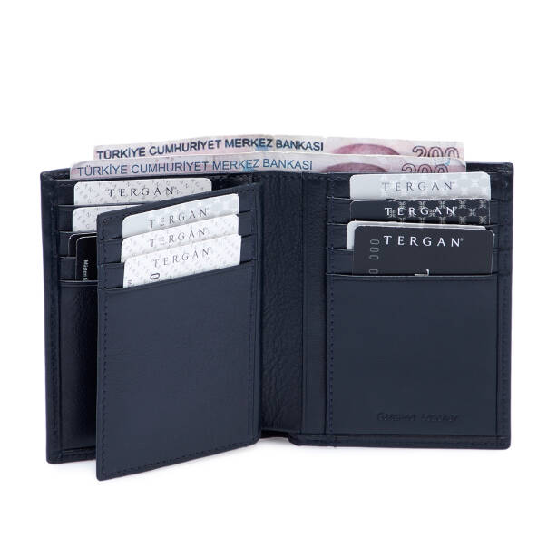 Lacivert Hakiki Deri Erkek Cüzdan - S1CE00001674-H86 - 3