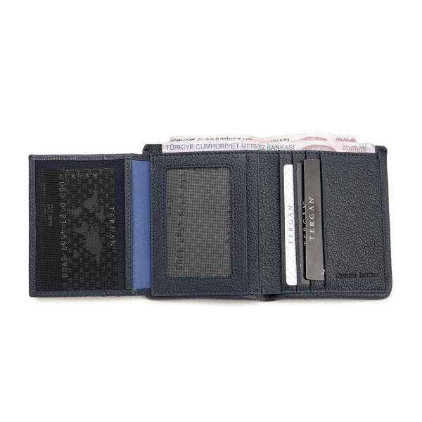 Lacivert Hakiki Deri Erkek Cüzdan - S1CE00001679-U6H - 3