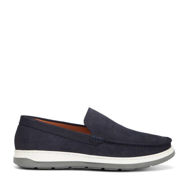 Lacivert Hakiki Deri Erkek Loafer - E26I1AY57706-A31 