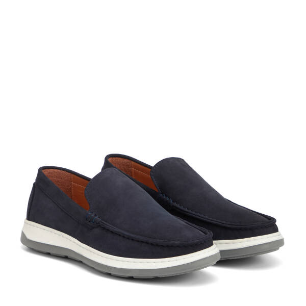 Lacivert Hakiki Deri Erkek Loafer - E26I1AY57706-A31 - 2