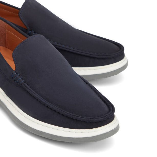 Lacivert Hakiki Deri Erkek Loafer - E26I1AY57706-A31 - 3