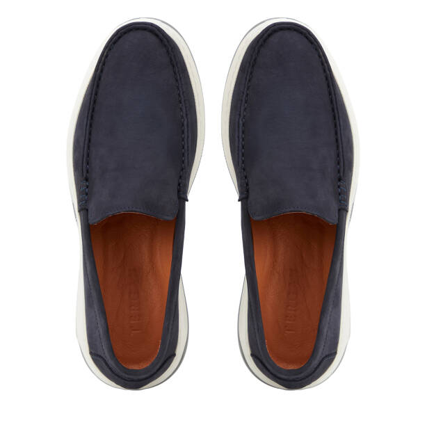 Lacivert Hakiki Deri Erkek Loafer - E26I1AY57706-A31 - 5