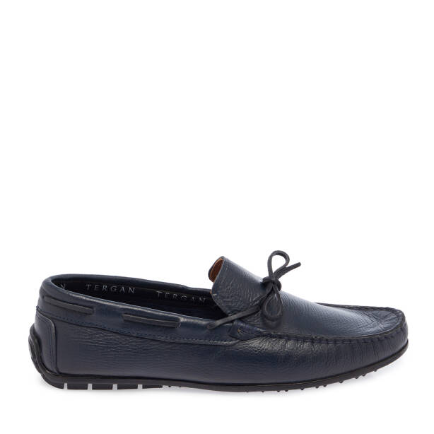 Lacivert Hakiki Deri Erkek Loafer - E26I1AY57711-A38 - 3