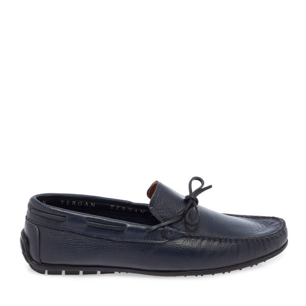 Lacivert Hakiki Deri Erkek Loafer - E26I1AY57711-A38 - 3