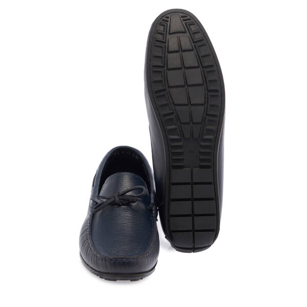 Lacivert Hakiki Deri Erkek Loafer - E26I1AY57711-A38 - 4