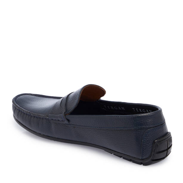 Lacivert Hakiki Deri Erkek Loafer - E26I1AY57712-A38 - 2
