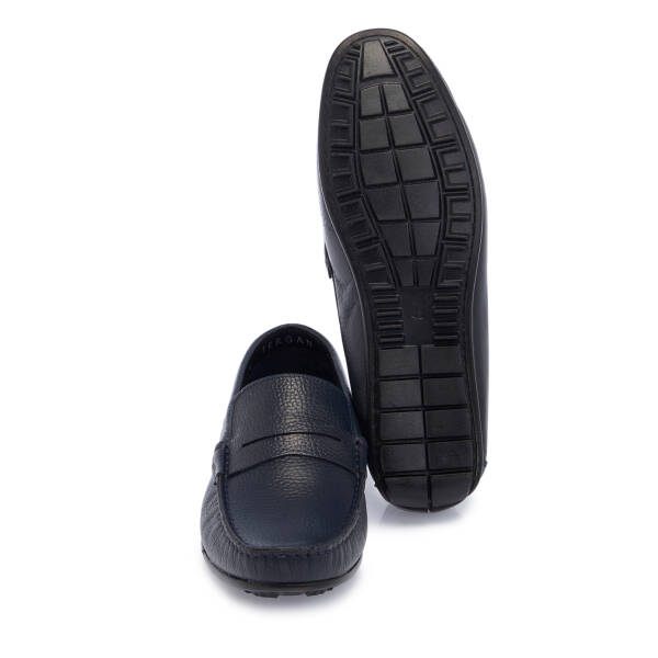 Lacivert Hakiki Deri Erkek Loafer - E26I1AY57712-A38 - 4