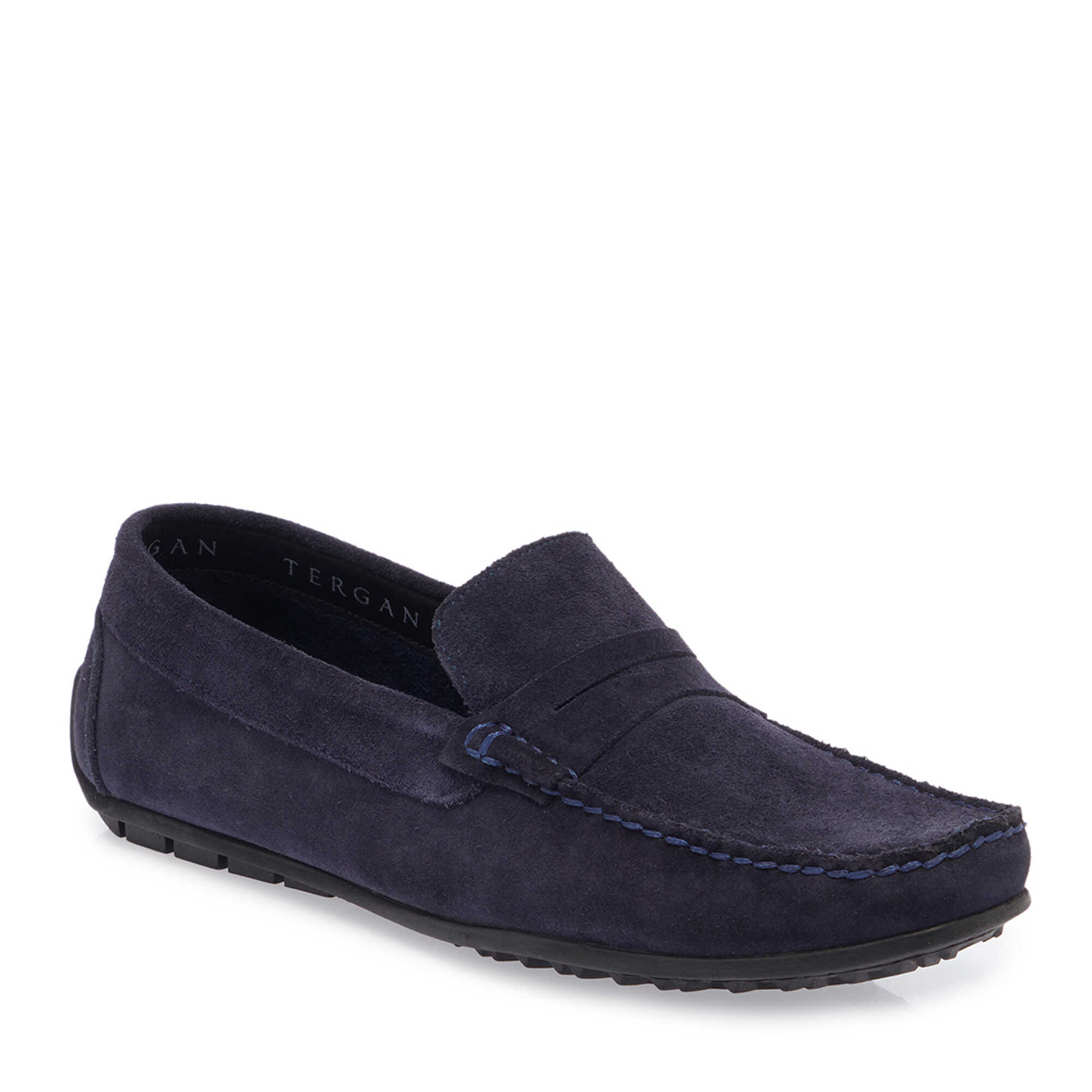 Lacivert Hakiki Deri Erkek Loafer - E26I1AY57712-D44