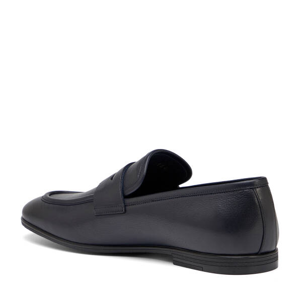 Lacivert Hakiki Deri Erkek Loafer - E26I1AY57718-A31 - 4