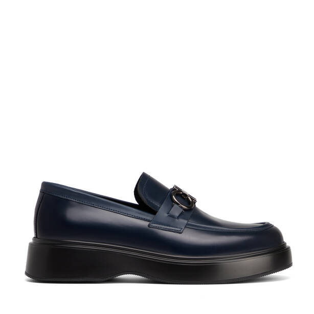 Lacivert Hakiki Deri Erkek Loafer - E26S1AY57820-G70 