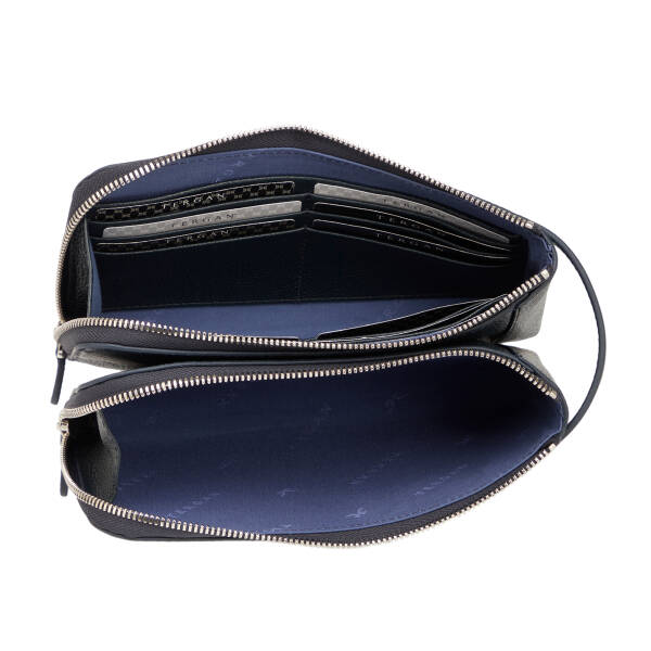 Lacivert Hakiki Deri Erkek Portföy Çantası - S1PC00021564-X86 - 4