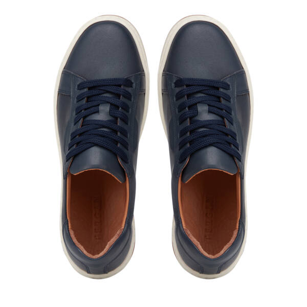 Lacivert Hakiki Deri Erkek Sneaker - E26I1AY57708-A31 - 5