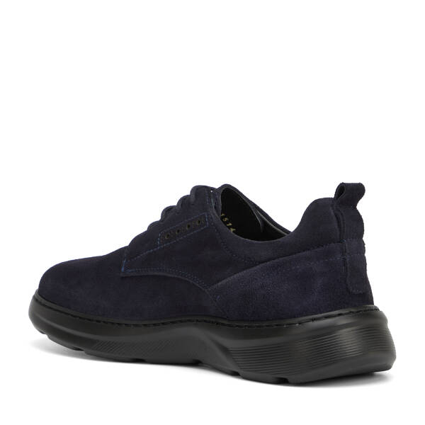 Lacivert Hakiki Deri Erkek Sneaker - E26I1AY57745-D44 - 4