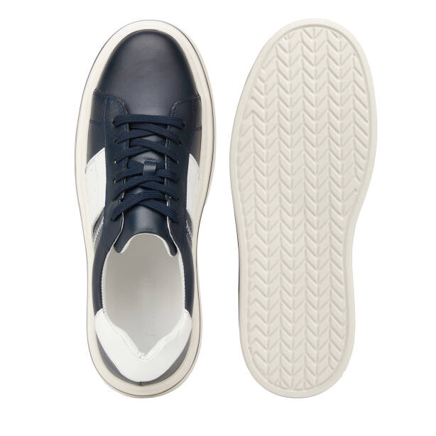 Lacivert Hakiki Deri Erkek Sneaker - E26I1AY57755-A9S - 6