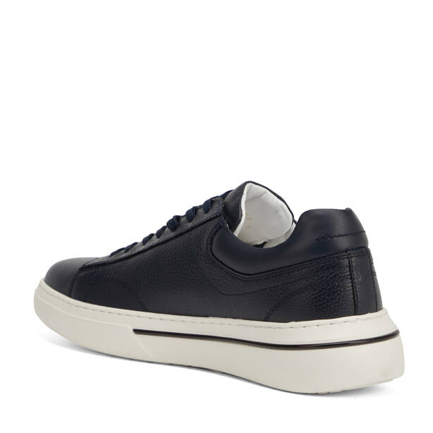 Lacivert Hakiki Deri Erkek Sneaker - E26I1AY57758-A38 - 4