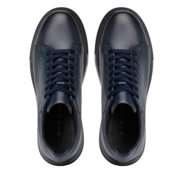 Lacivert Hakiki Deri Erkek Sneaker - E26S1AY57813-A31 - 5