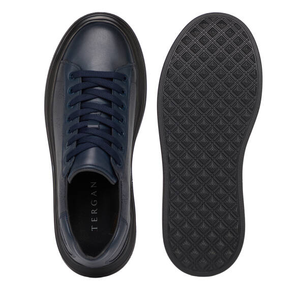 Lacivert Hakiki Deri Erkek Sneaker - E26S1AY57814-A31 - 6