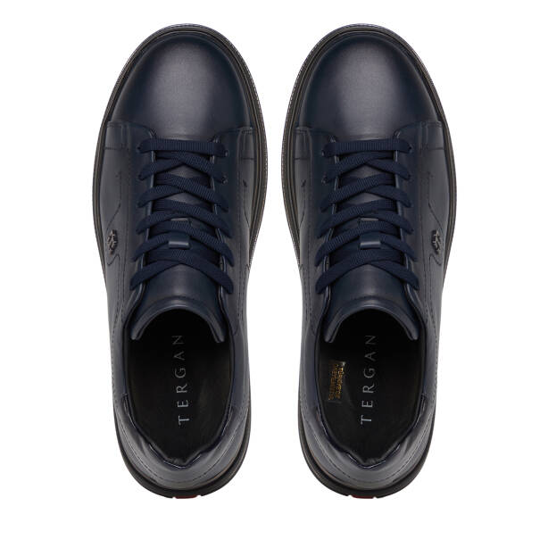 Lacivert Hakiki Deri Erkek Sneaker - E26S1AY57815-A31 - 5