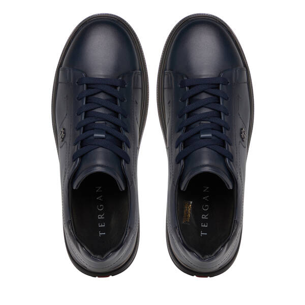Lacivert Hakiki Deri Erkek Sneaker - E26S1AY57815-A31 - 5