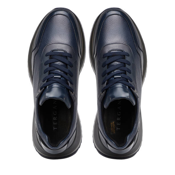 Lacivert Hakiki Deri Erkek Sneaker - E26S1AY57816-A31 - 5