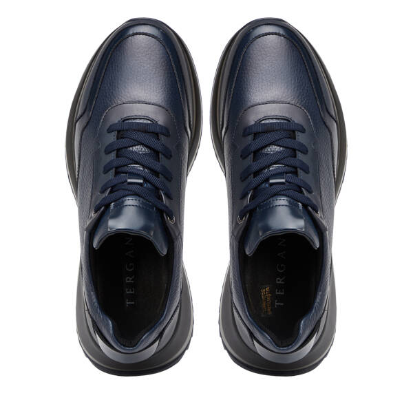 Lacivert Hakiki Deri Erkek Sneaker - E26S1AY57816-A31 - 5