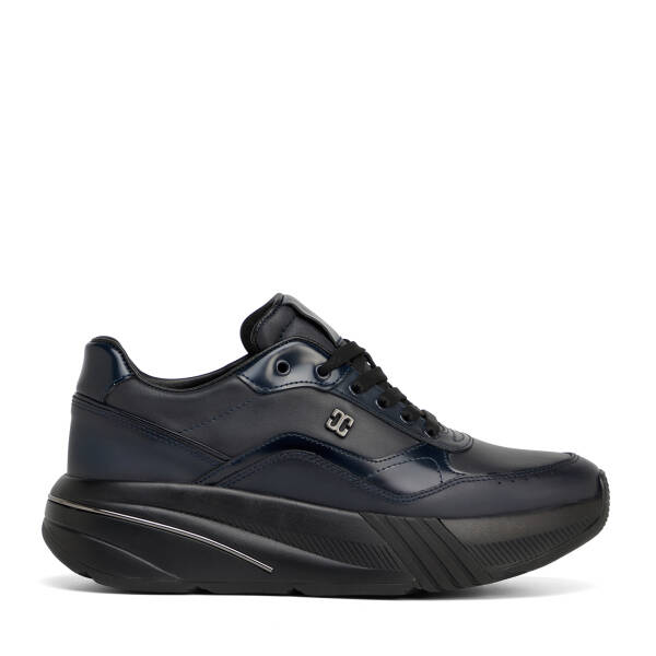 Lacivert Hakiki Deri Erkek Sneaker - E26S1AY57825-A31 - 1