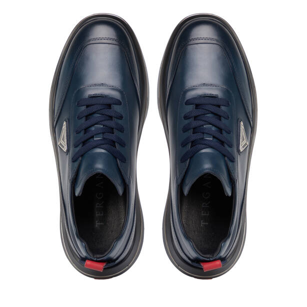 Lacivert Hakiki Deri Erkek Sneaker - E26S1AY57826-A31 - 5