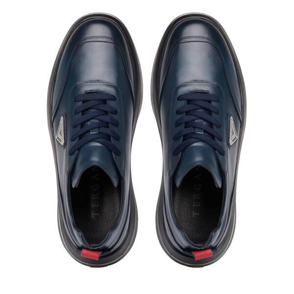 Lacivert Hakiki Deri Erkek Sneaker - E26S1AY57826-A31 - 5