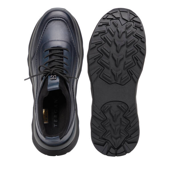 Lacivert Hakiki Deri Erkek Sneaker - E26S1AY57828-A31 - 5