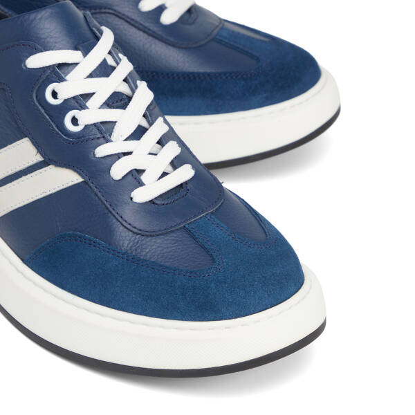 Lacivert Hakiki Deri Erkek Sneaker - E26S1AY57841-A31 - 3