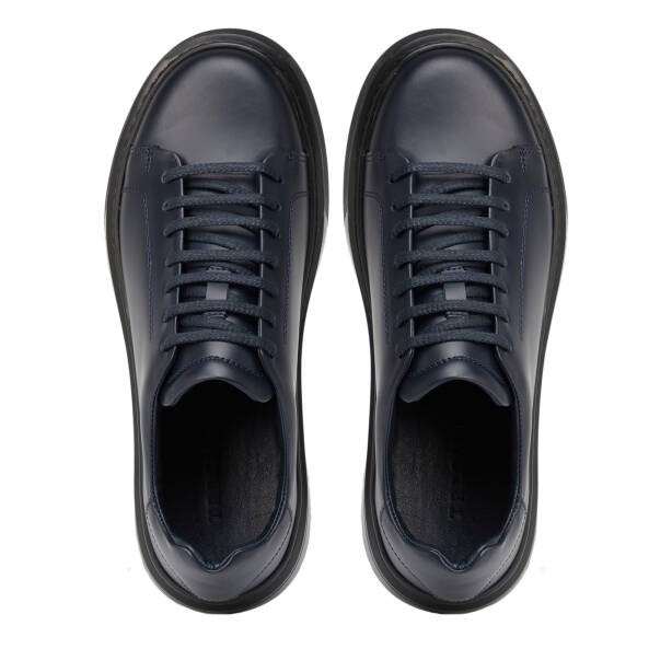 Lacivert Hakiki Deri Erkek Sneaker - E26S1AY57842-A31 - 5