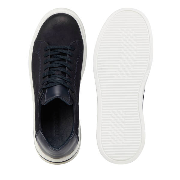 Lacivert Hakiki Deri Erkek Sneaker - E26S1AY57847-C39 - 6