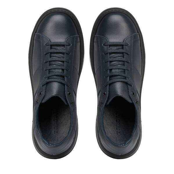 Lacivert Hakiki Deri Erkek Sneaker - E26S1AY57849-A31 - 5