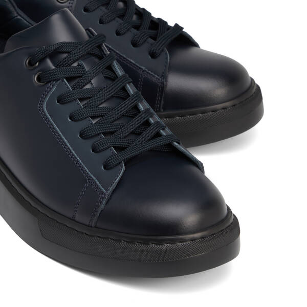 Lacivert Hakiki Deri Erkek Sneaker - E26S1AY57850-A31 - 3