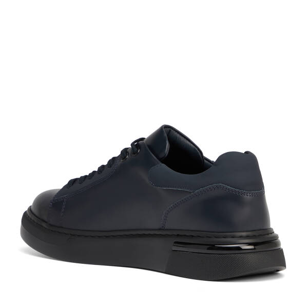 Lacivert Hakiki Deri Erkek Sneaker - E26S1AY57850-A31 - 4