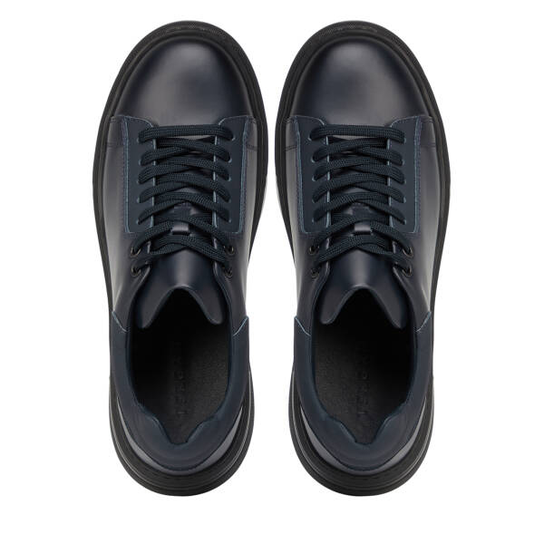 Lacivert Hakiki Deri Erkek Sneaker - E26S1AY57850-A31 - 5