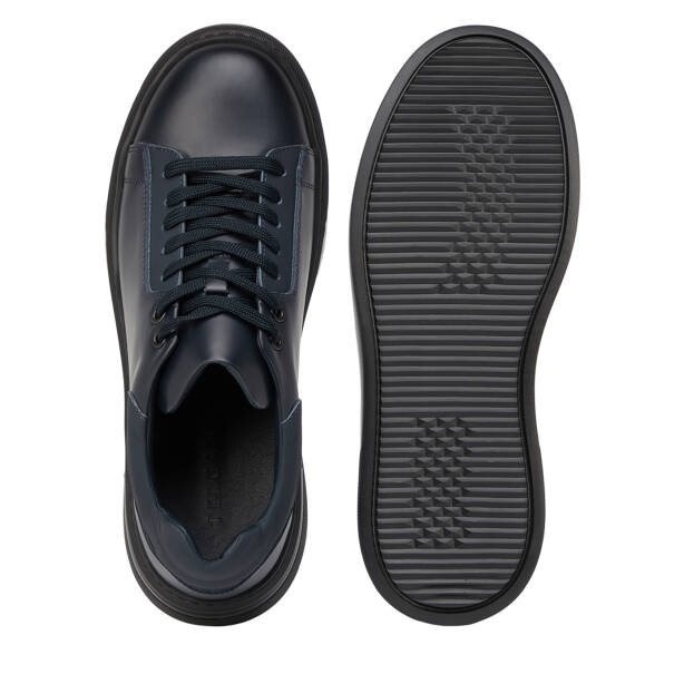 Lacivert Hakiki Deri Erkek Sneaker - E26S1AY57850-A31 - 6