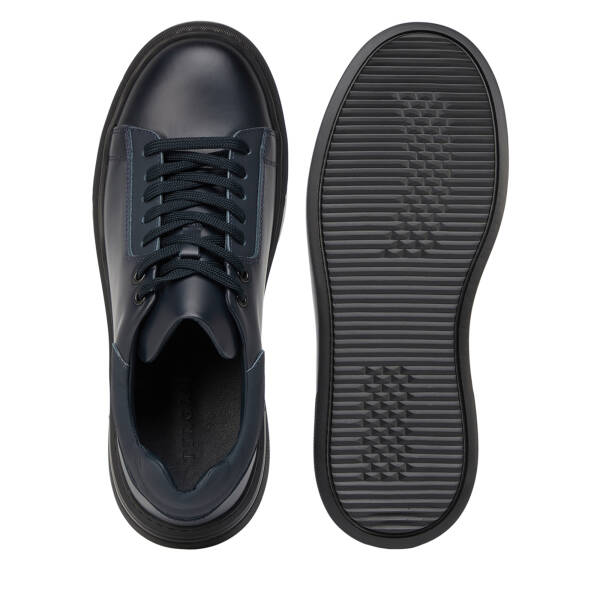 Lacivert Hakiki Deri Erkek Sneaker - E26S1AY57850-A31 - 6