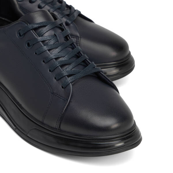 Lacivert Hakiki Deri Erkek Sneaker - E26S1AY57874-A31 - 3
